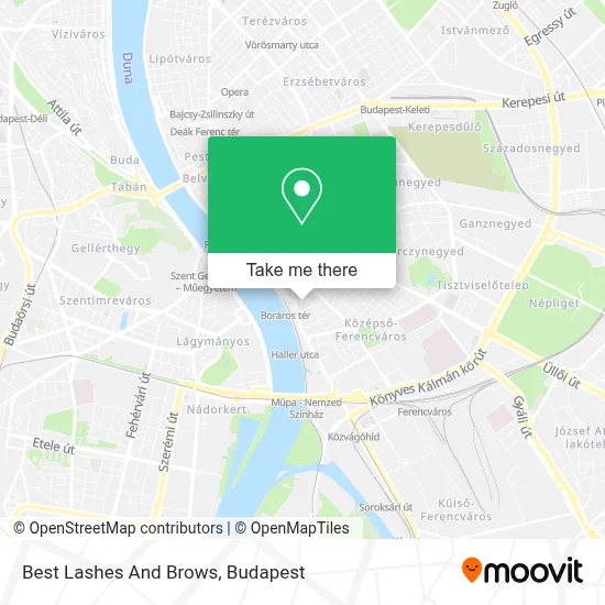 Best Lashes And Brows map