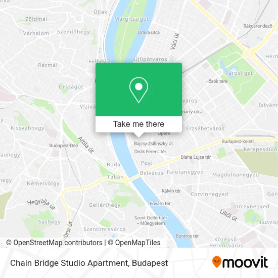 Chain Bridge Studio Apartment map