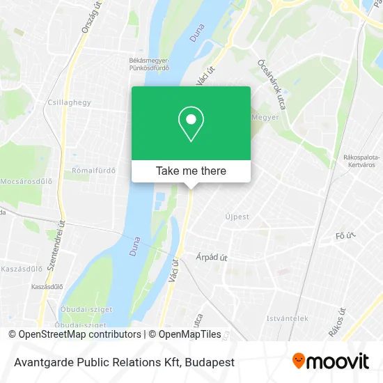 Avantgarde Public Relations Kft map