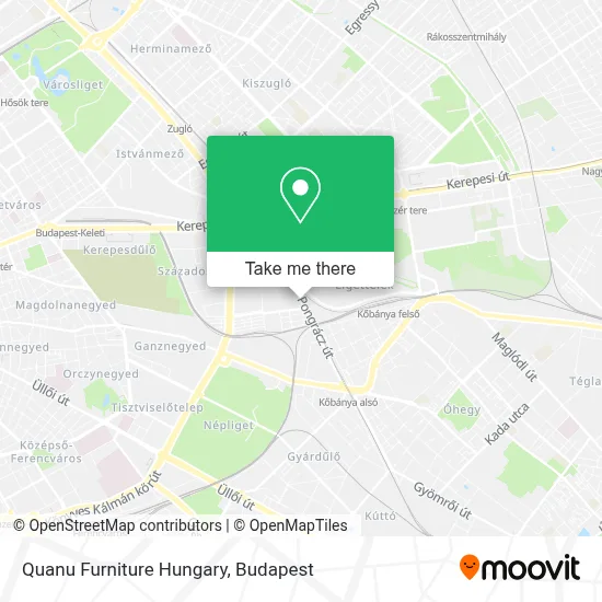 Quanu Furniture Hungary map