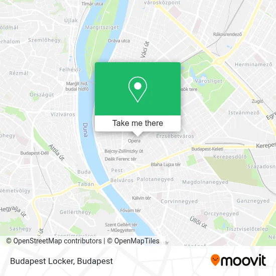 Budapest Locker map
