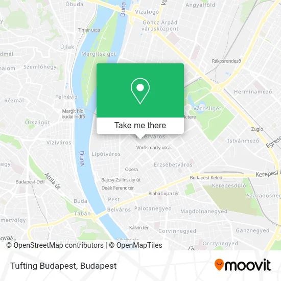 Tufting Budapest map