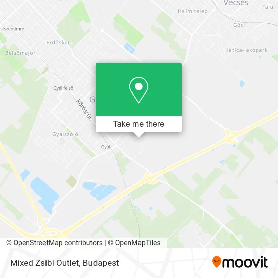 Mixed Zsibi Outlet map