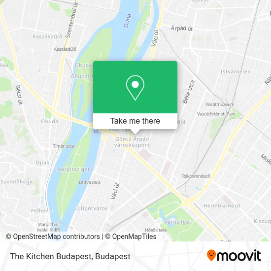The Kitchen Budapest map