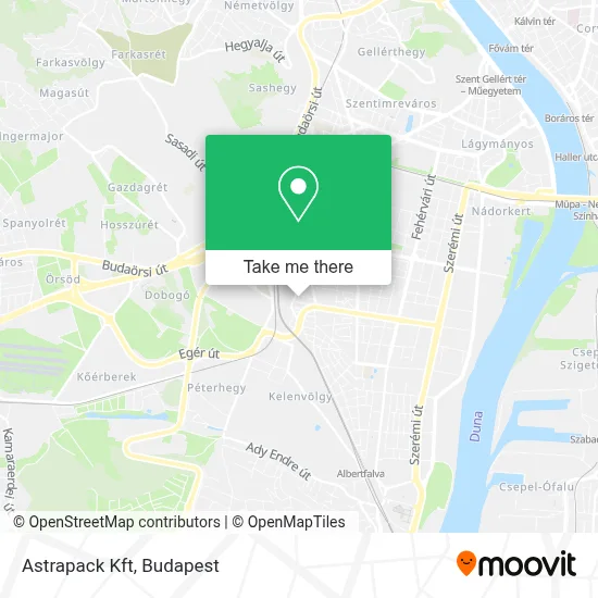 Astrapack Kft map
