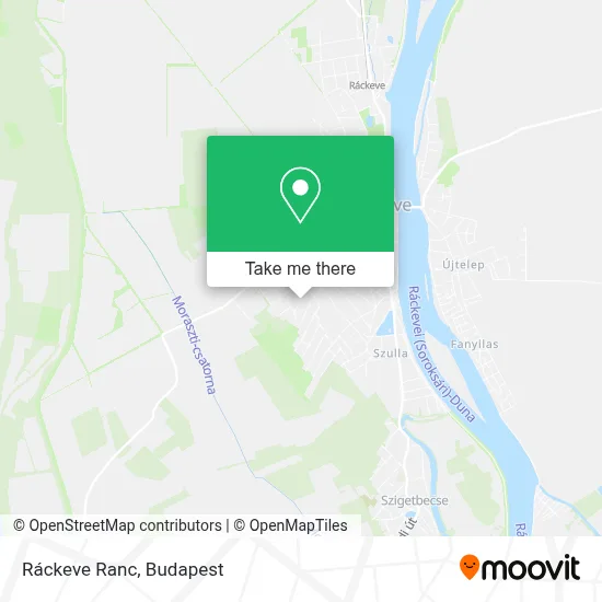 Ráckeve Ranc map