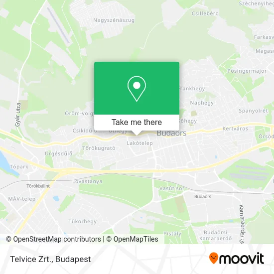 Telvice Zrt. map