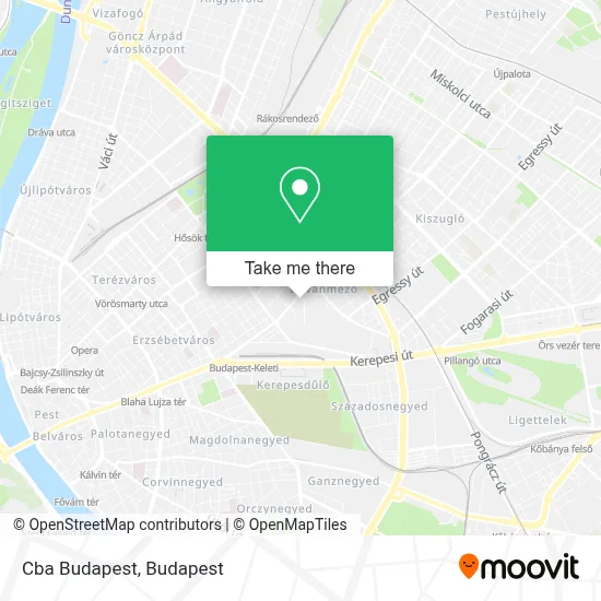 Cba Budapest map
