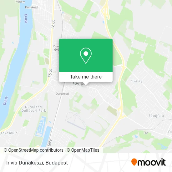 Invia Dunakeszi map