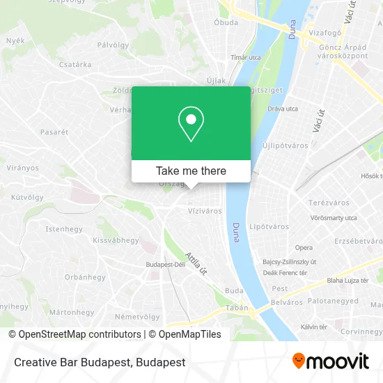 Creative Bar Budapest map