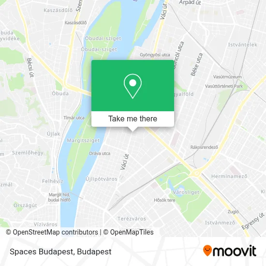 Spaces Budapest map