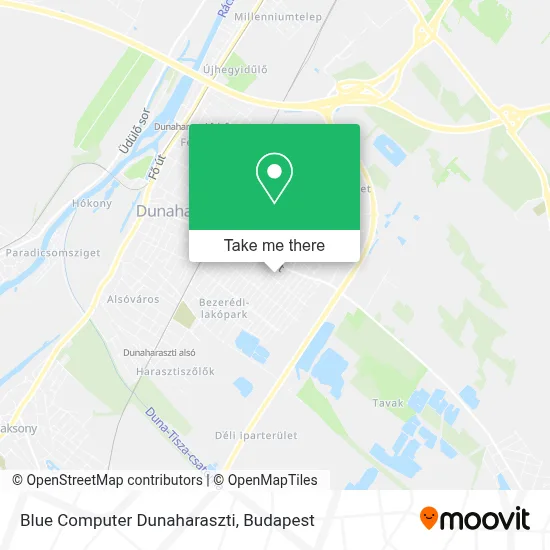 Blue Computer Dunaharaszti map