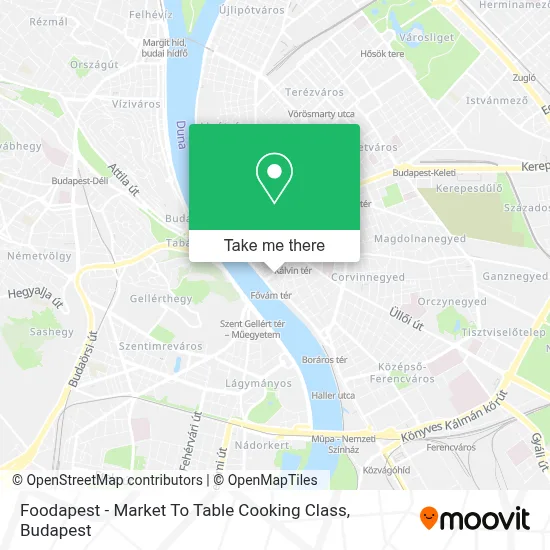 Foodapest - Market To Table Cooking Class map