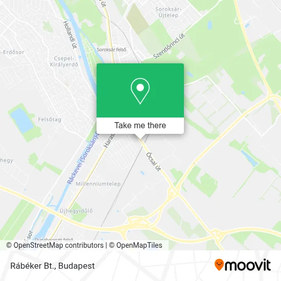 Rábéker Bt. map