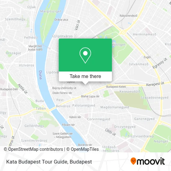 Kata Budapest Tour Guide map