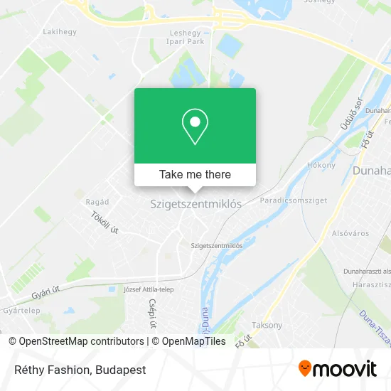 Réthy Fashion map