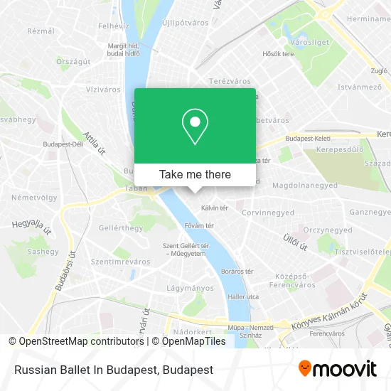 Russian Ballet In Budapest map