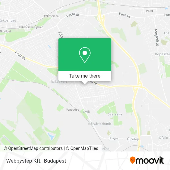 Webbystep Kft. map