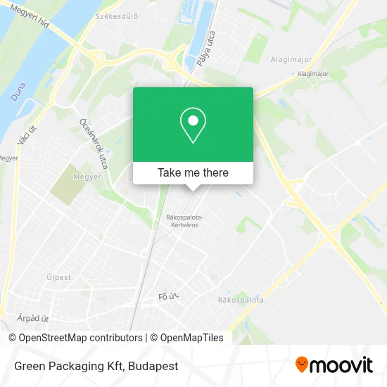 Green Packaging Kft map