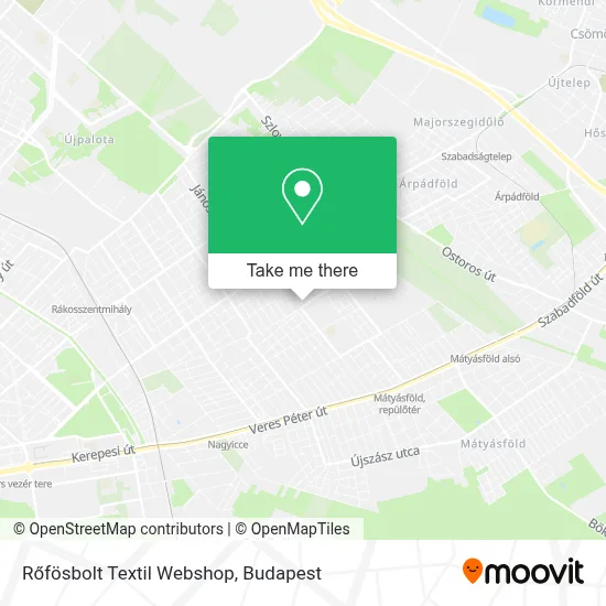 Rőfösbolt Textil Webshop map