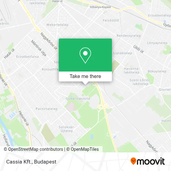 Cassia Kft. map