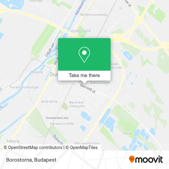 Borostorna map
