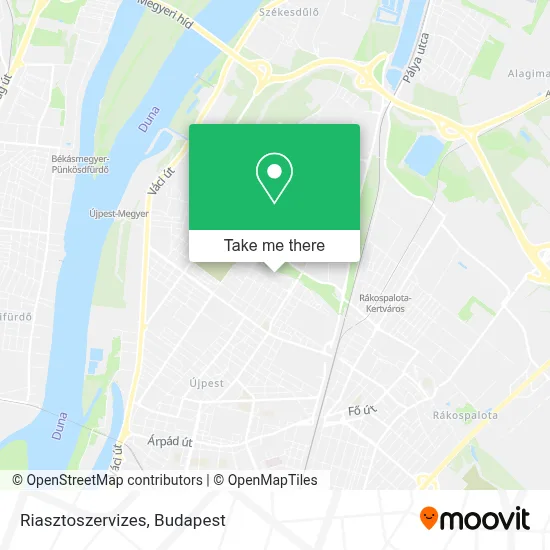 Riasztoszervizes map