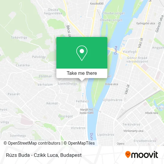 Rúzs Buda - Czikk Luca map