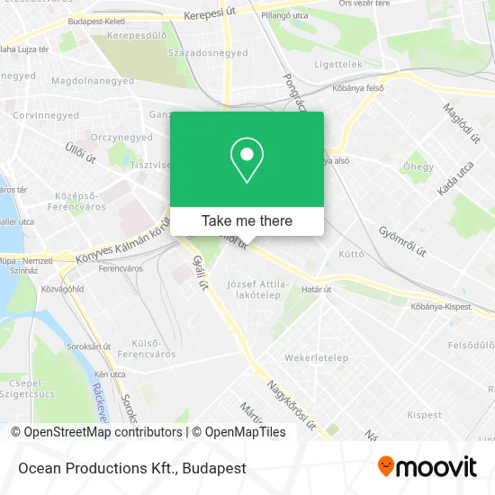 Ocean Productions Kft. map