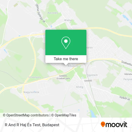 R And R Haj És Test map