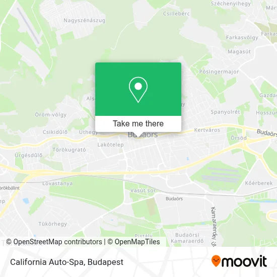 California Auto-Spa map