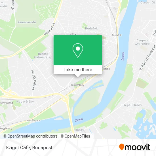 Sziget Cafe map