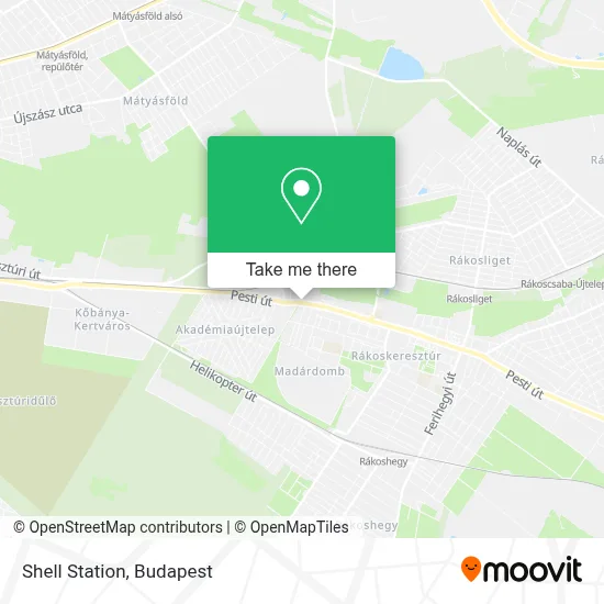 Shell Station map