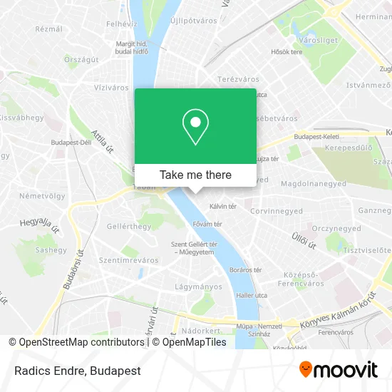 Radics Endre map