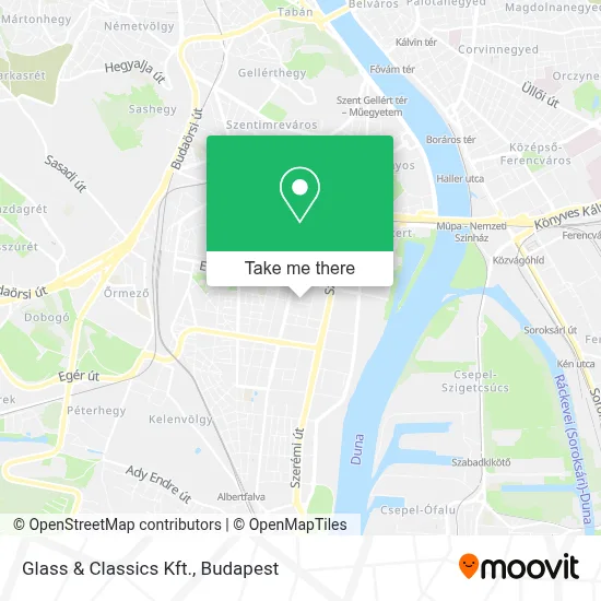 Glass & Classics Kft. map