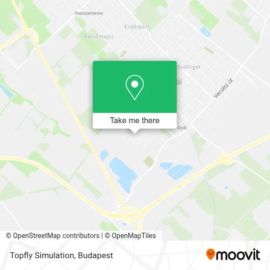 Topfly Simulation map