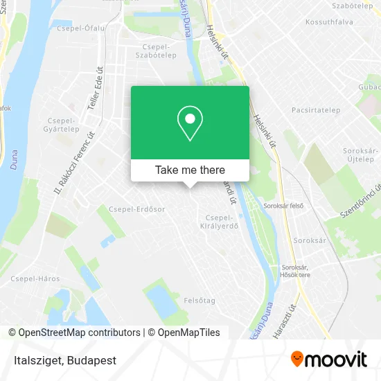 Italsziget map