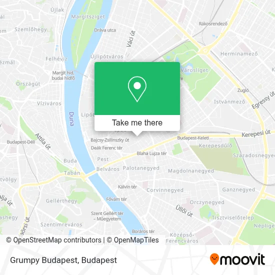 Grumpy Budapest map