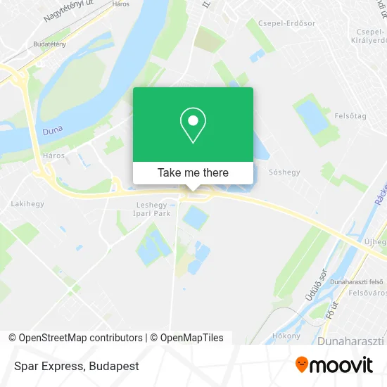 Spar Express map