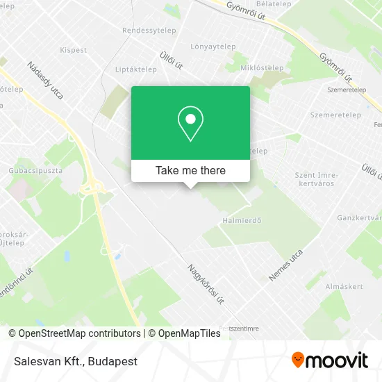 Salesvan Kft. map