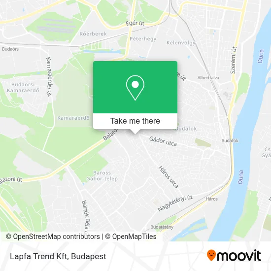 Lapfa Trend Kft map