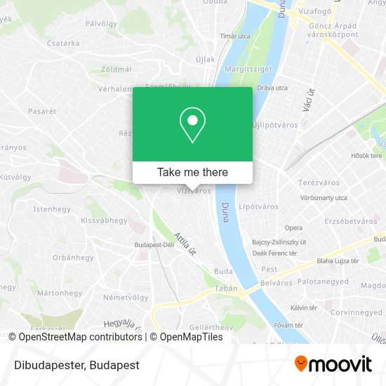 Dibudapester map