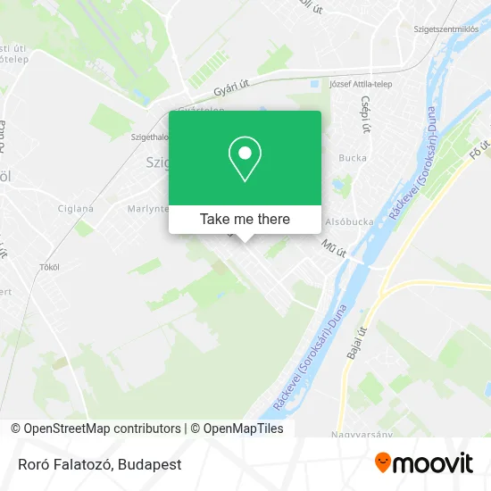 Roró Falatozó map