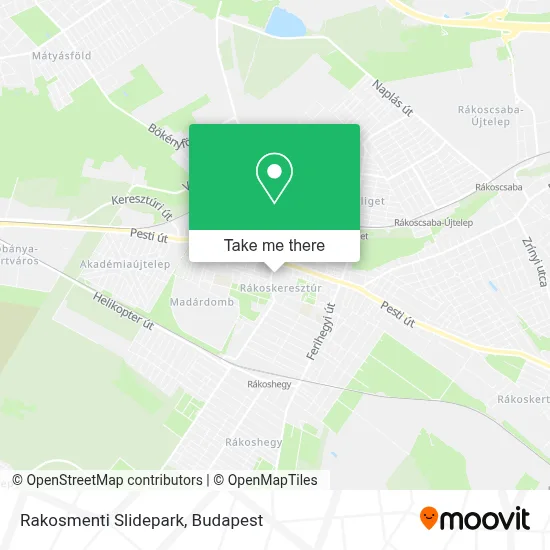 Rakosmenti Slidepark map