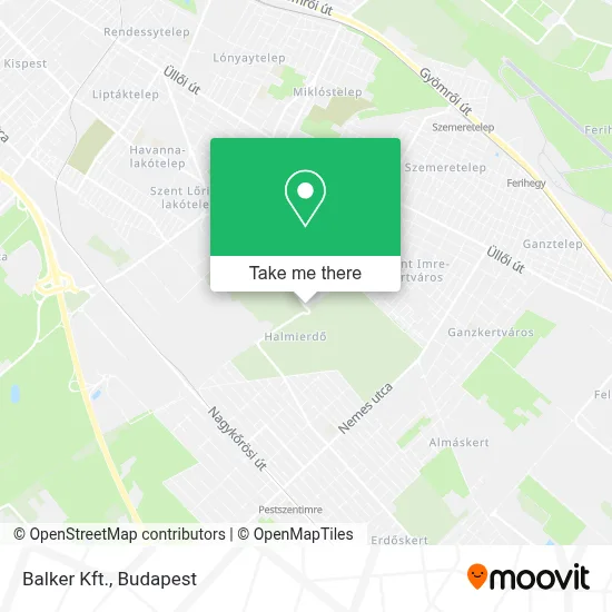 Balker Kft. map