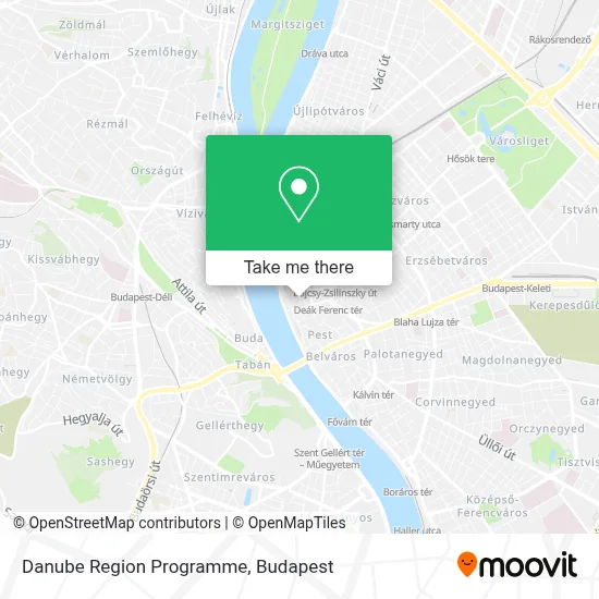 Danube Region Programme map