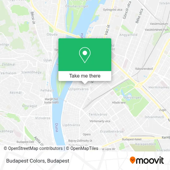 Budapest Colors map