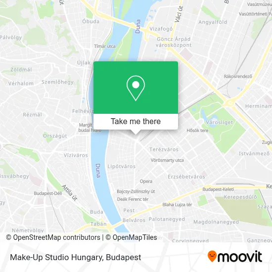 Make-Up Studio Hungary map