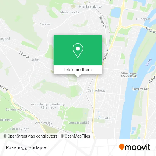 Rókahegy map