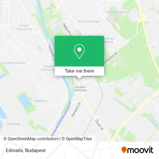 Edinails map